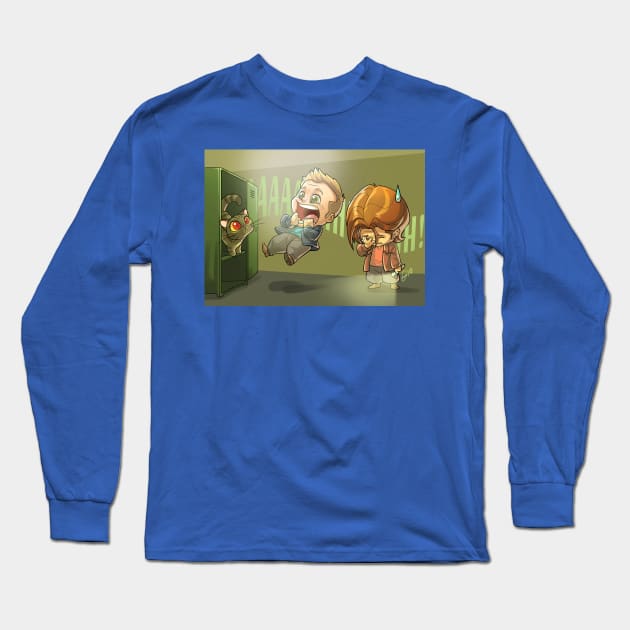 Scared Dean Long Sleeve T-Shirt by GioGui